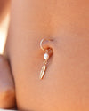 Aloha shell Belly Button ring small