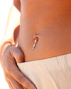 Leaf Belly Button ring small