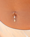 Leaf Belly Button ring small