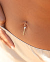 Feather Belly Button ring small