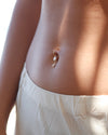 Leaf Belly Button ring small