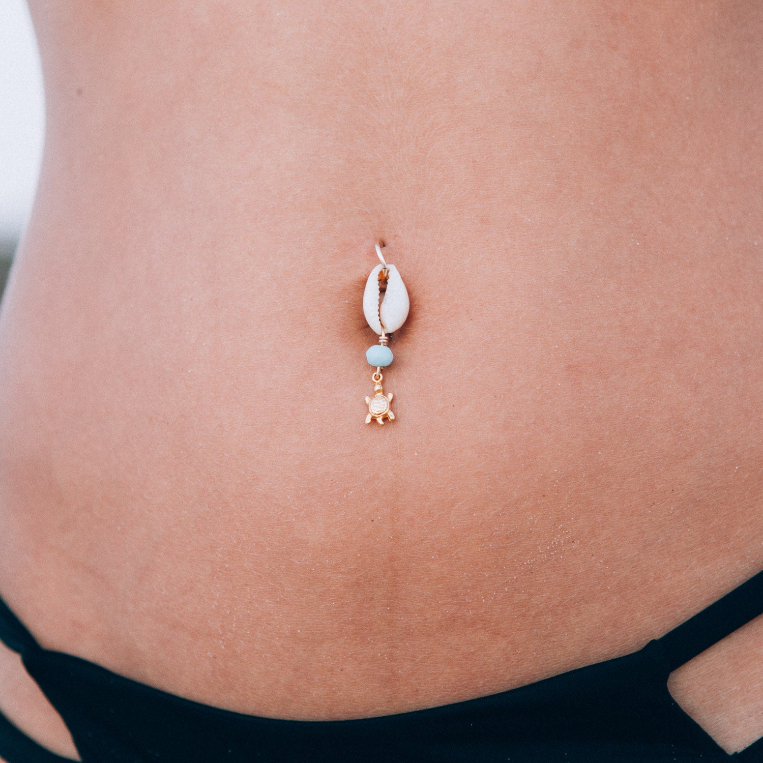 Light blue belly button piercing online